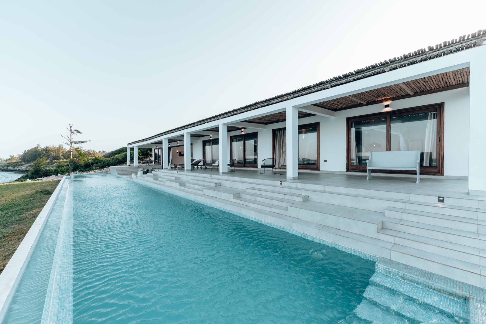 Summerland Ocean Cottage: pool and terrace